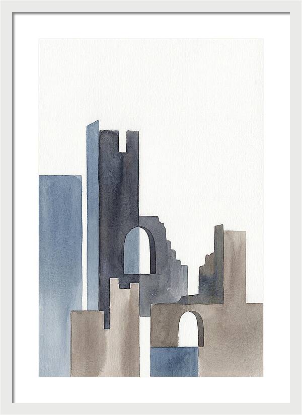 Castle Ruins In Watercolor
