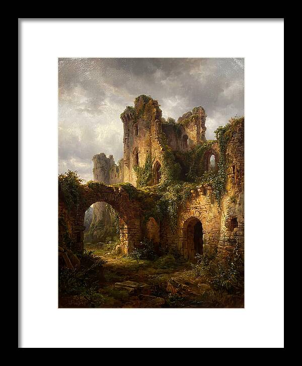 Castle Ruins Overgrown With Nature