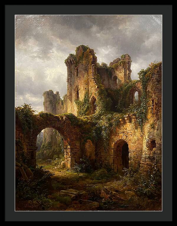 Castle Ruins Overgrown With Nature