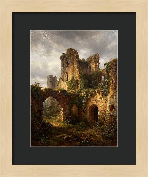 Castle Ruins Overgrown With Nature
