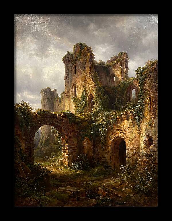 Castle Ruins Overgrown With Nature