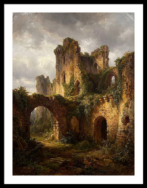 Castle Ruins Overgrown With Nature