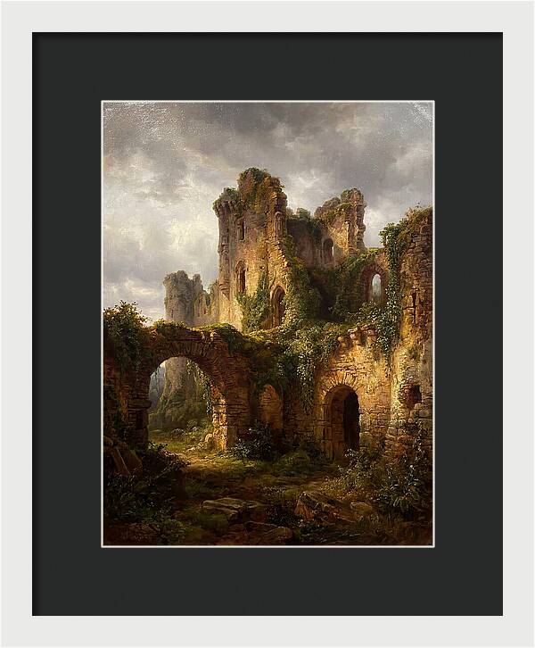 Castle Ruins Overgrown With Nature