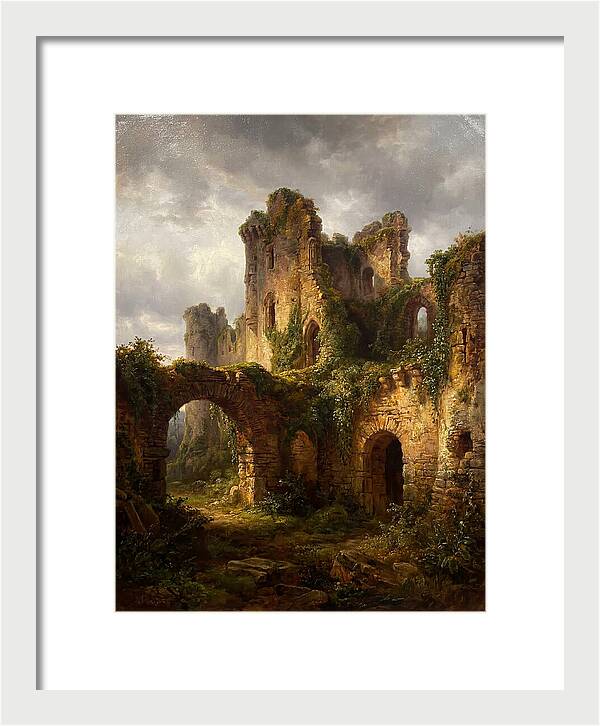 Castle Ruins Overgrown With Nature