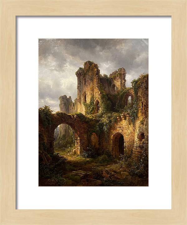 Castle Ruins Overgrown With Nature