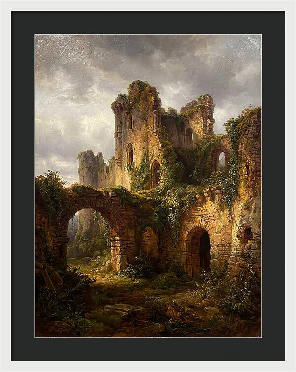 Castle Ruins Overgrown With Nature