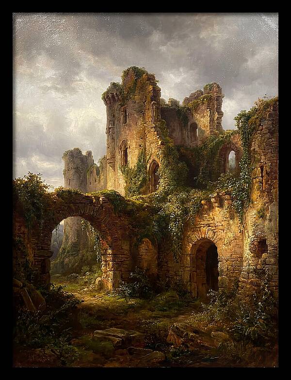 Castle Ruins Overgrown With Nature