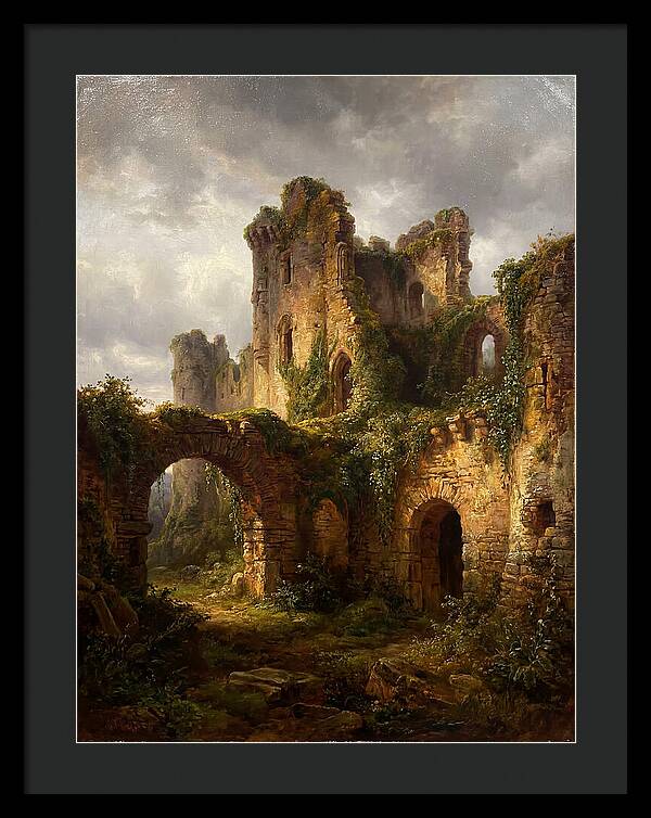 Castle Ruins Overgrown With Nature
