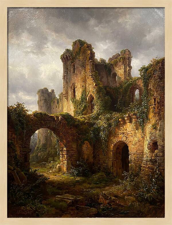 Castle Ruins Overgrown With Nature