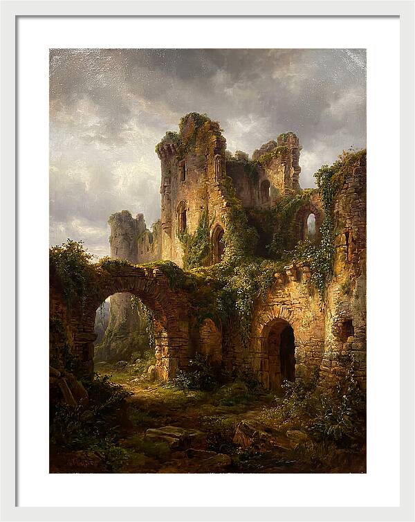 Castle Ruins Overgrown With Nature