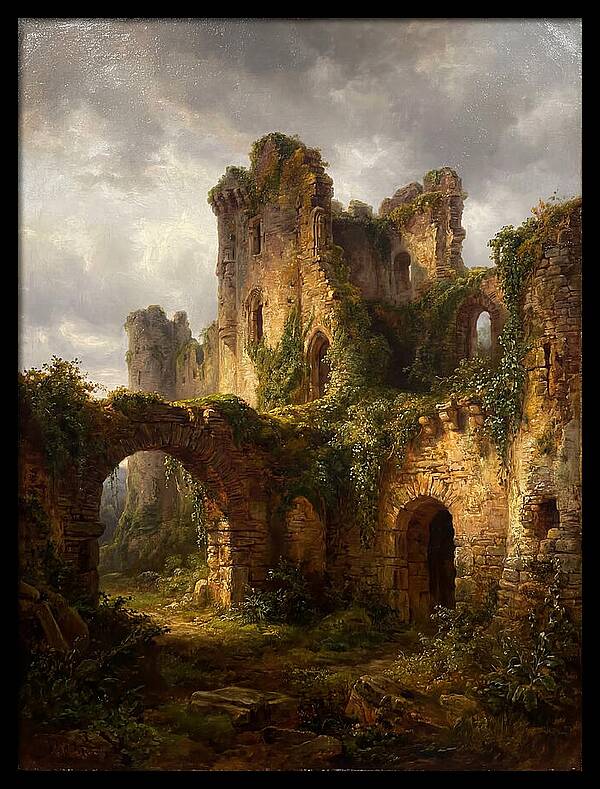Castle Ruins Overgrown With Nature