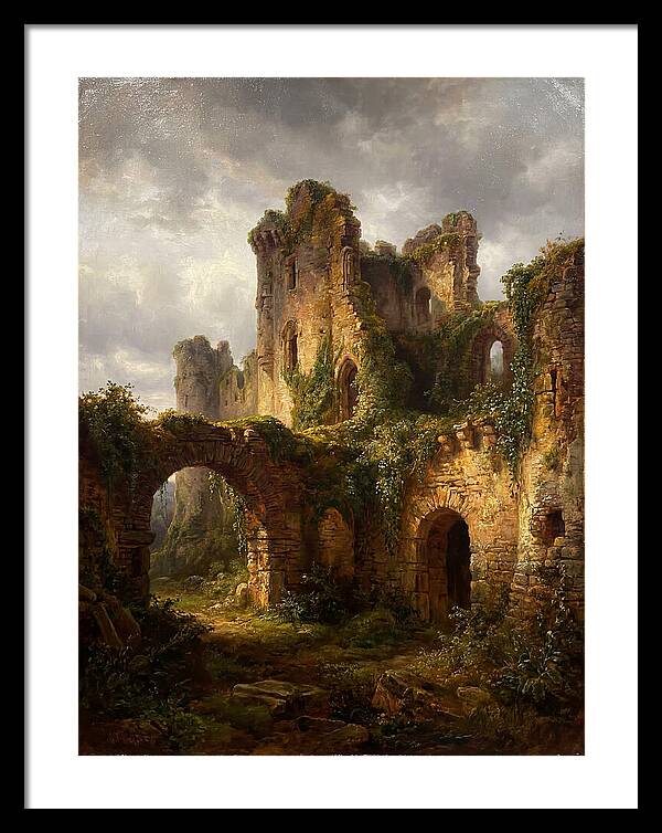 Castle Ruins Overgrown With Nature