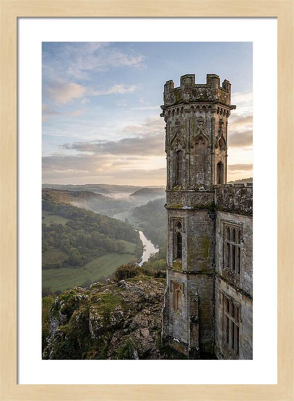 Castle Tower Overlooking Misty Valley