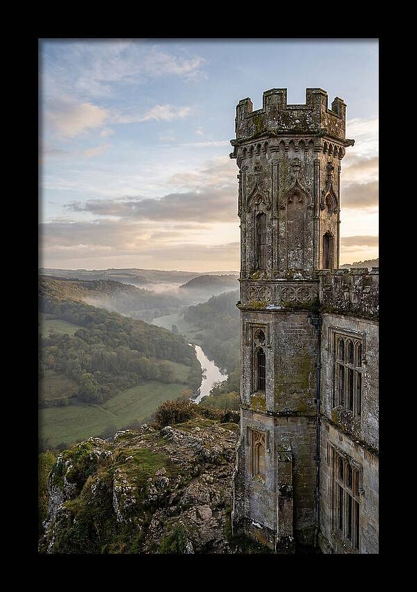 Castle Tower Overlooking Misty Valley