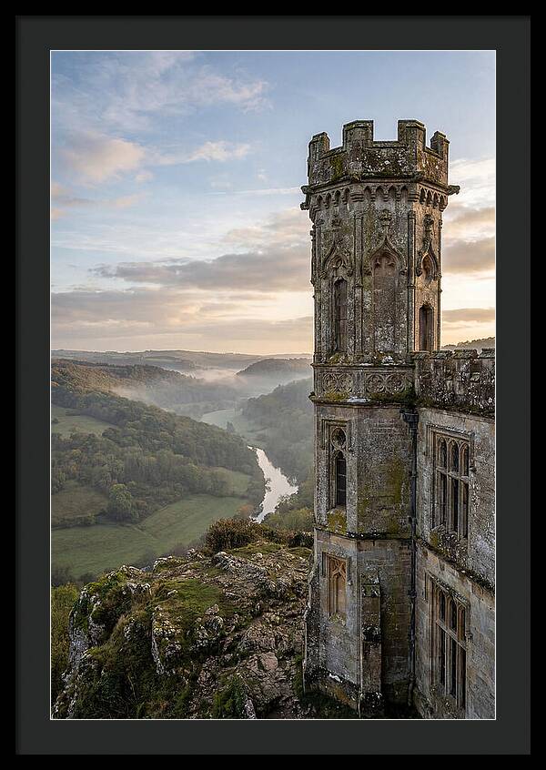 Castle Tower Overlooking Misty Valley