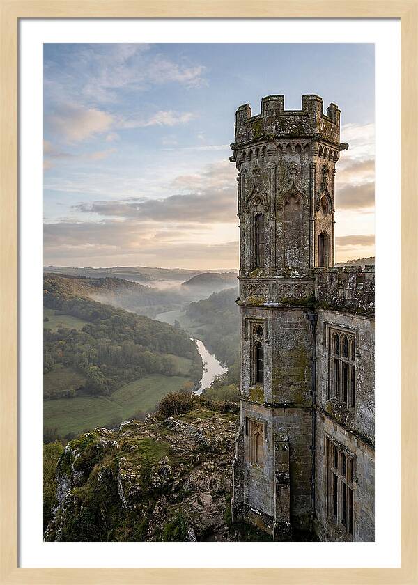 Castle Tower Overlooking Misty Valley