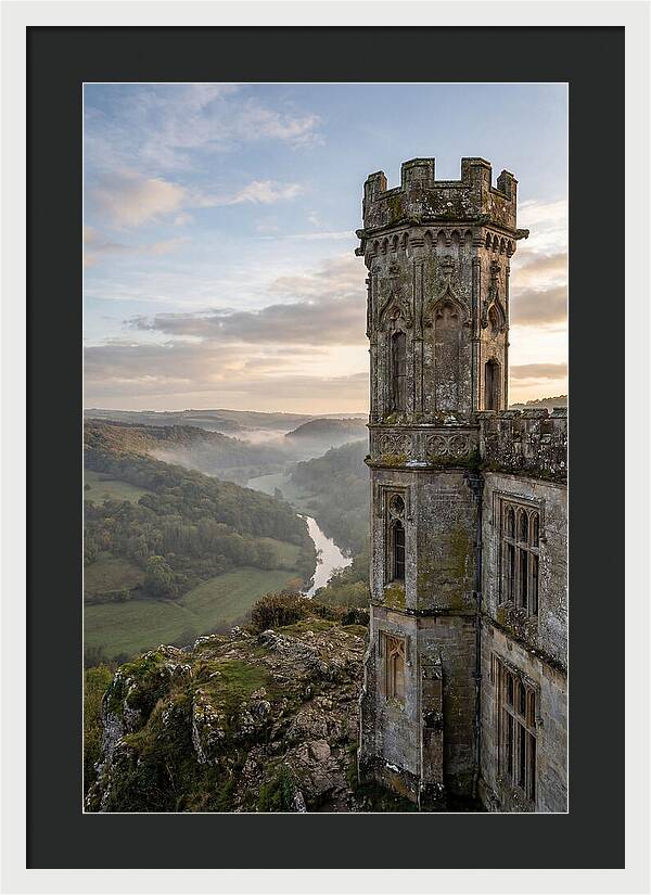 Castle Tower Overlooking Misty Valley