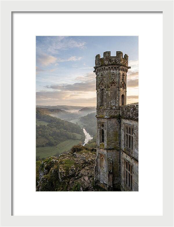 Castle Tower Overlooking Misty Valley