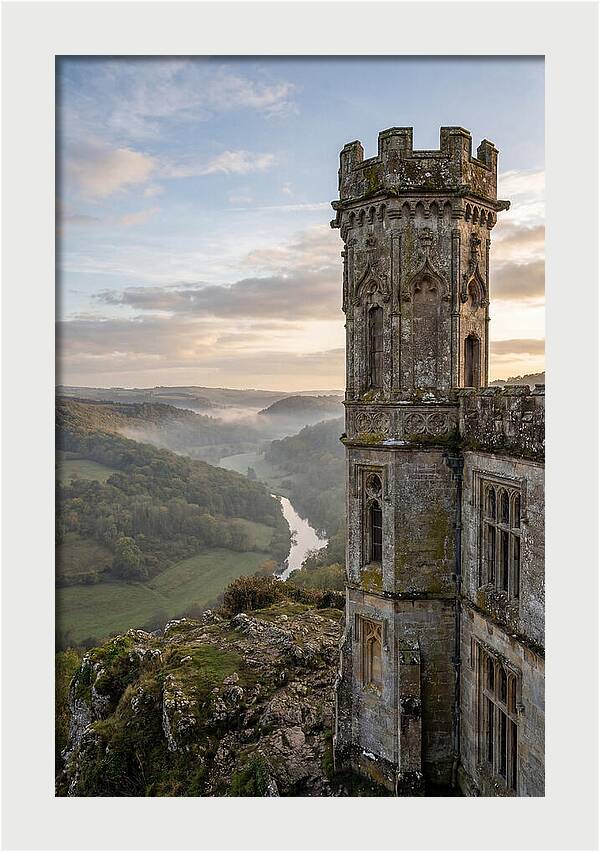 Castle Tower Overlooking Misty Valley