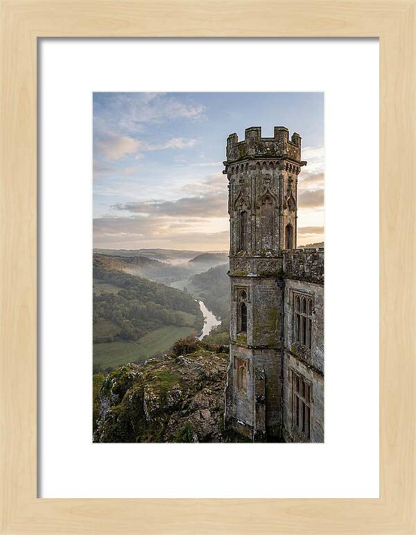 Castle Tower Overlooking Misty Valley