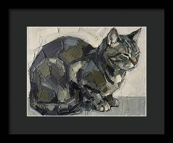 Cat In Palette Knife Style