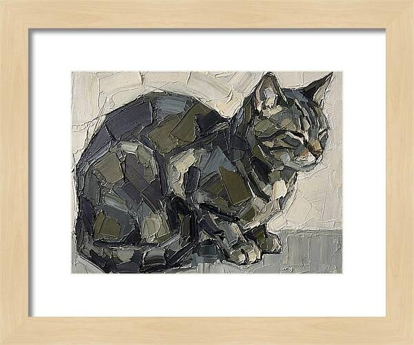 Cat In Palette Knife Style