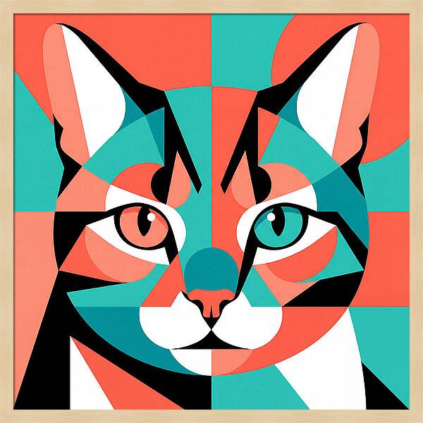 Cat Pop Art Style