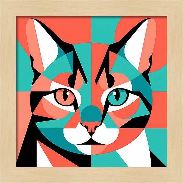 Cat Pop Art Style