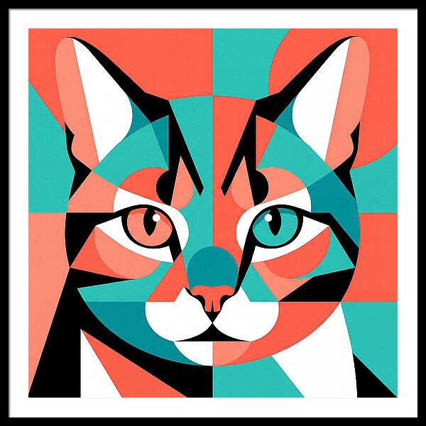 Cat Pop Art Style