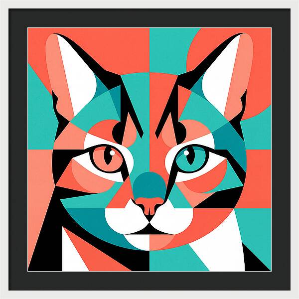 Cat Pop Art Style