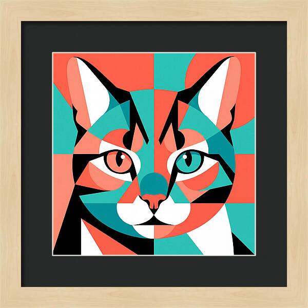 Cat Pop Art Style
