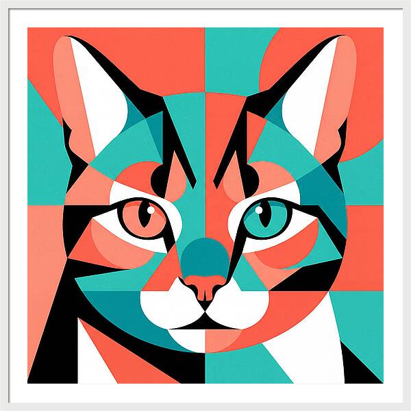 Cat Pop Art Style