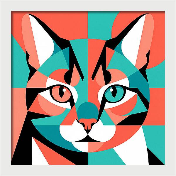 Cat Pop Art Style