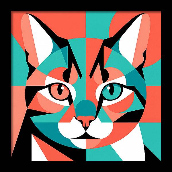 Cat Pop Art Style