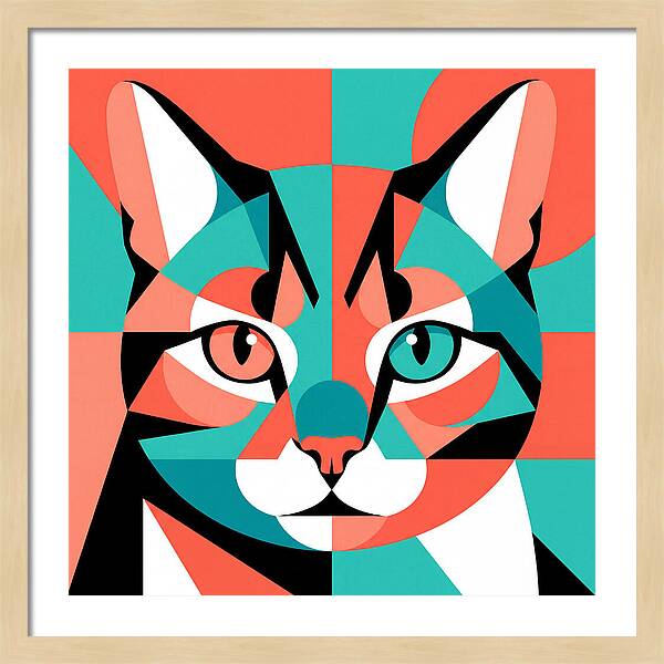 Cat Pop Art Style