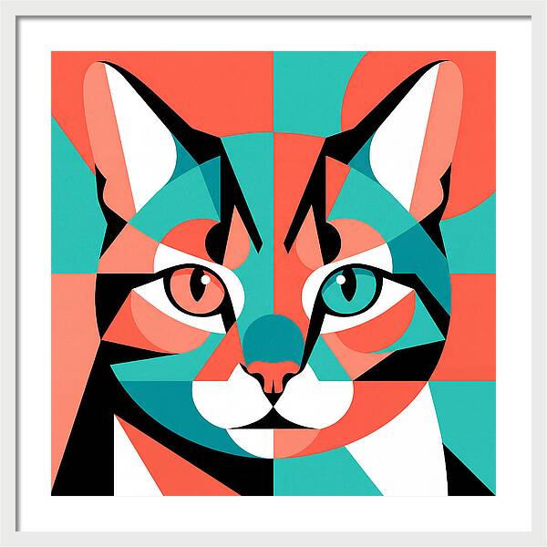 Cat Pop Art Style
