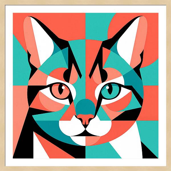 Cat Pop Art Style