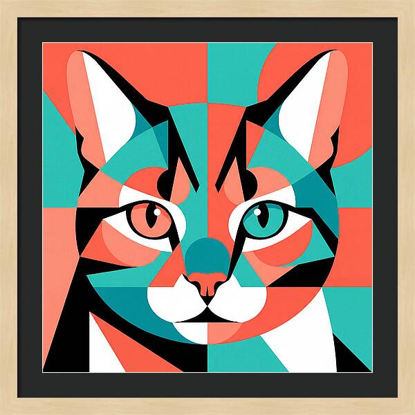 Cat Pop Art Style
