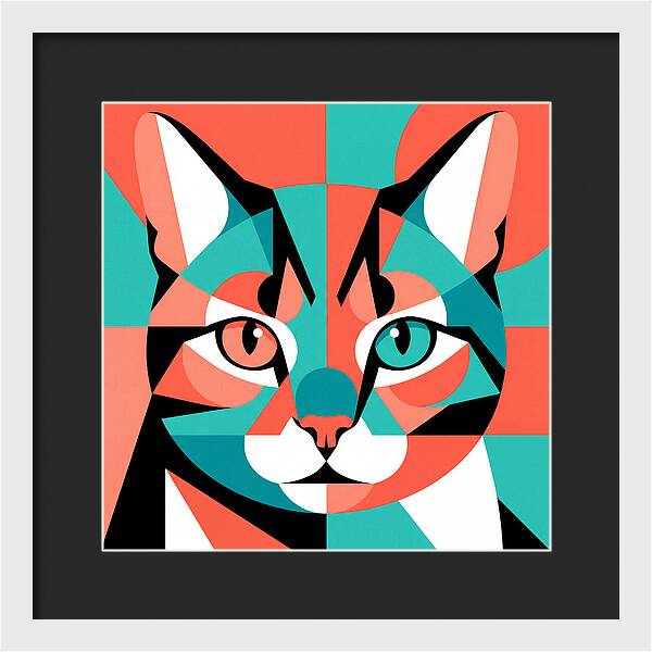 Cat Pop Art Style