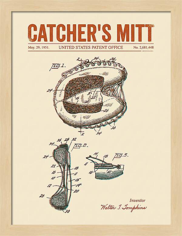 Catcher's Mitt Retro Patent Us2681448a