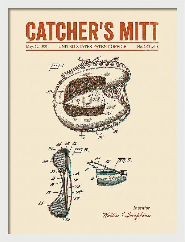 Catcher's Mitt Retro Patent Us2681448a