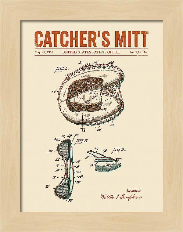 Catcher's Mitt Retro Patent Us2681448a