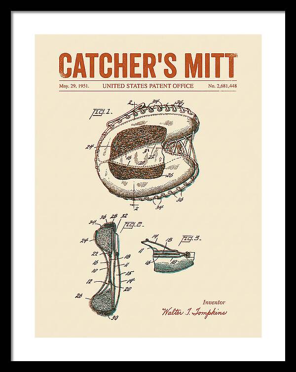Catcher's Mitt Retro Patent Us2681448a