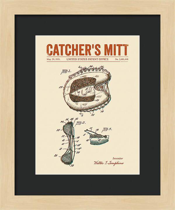 Catcher's Mitt Retro Patent Us2681448a