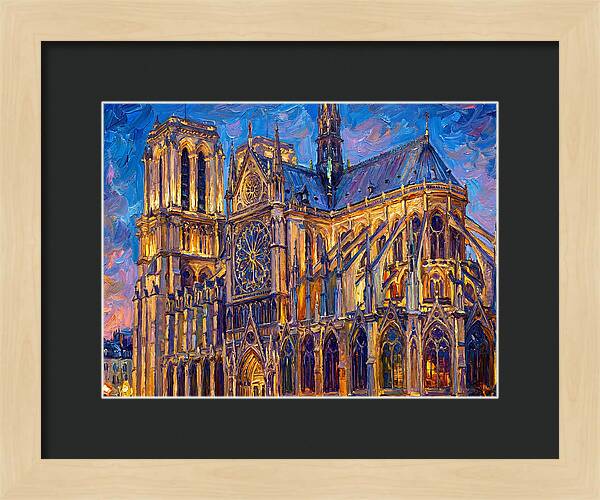 Cathedral Illuminated At Dusk
