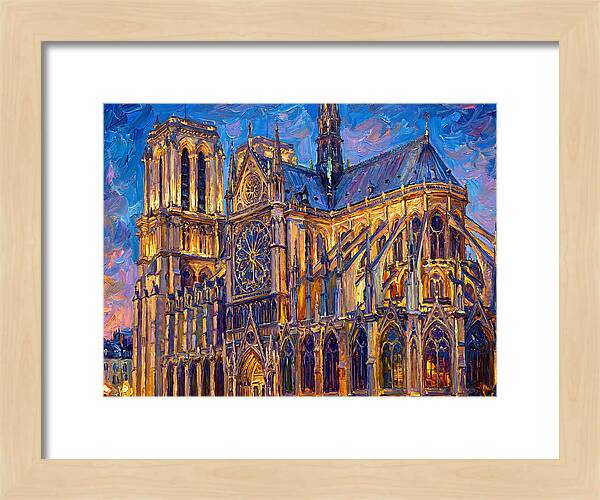 Cathedral Illuminated At Dusk