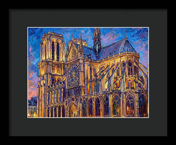 Cathedral Illuminated At Dusk
