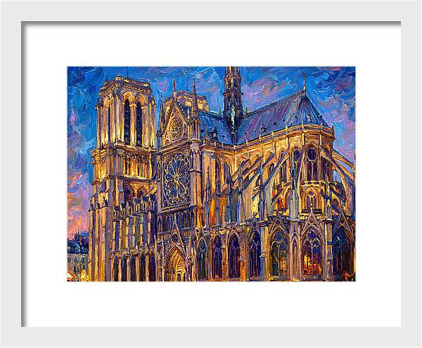 Cathedral Illuminated At Dusk
