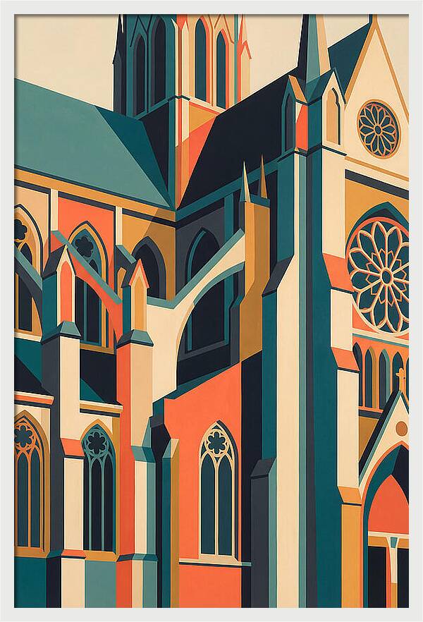 Cathedral In Bold Colors