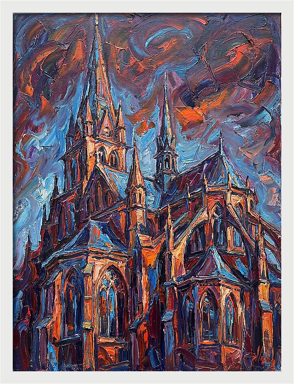 Cathedral In Expressionist Style